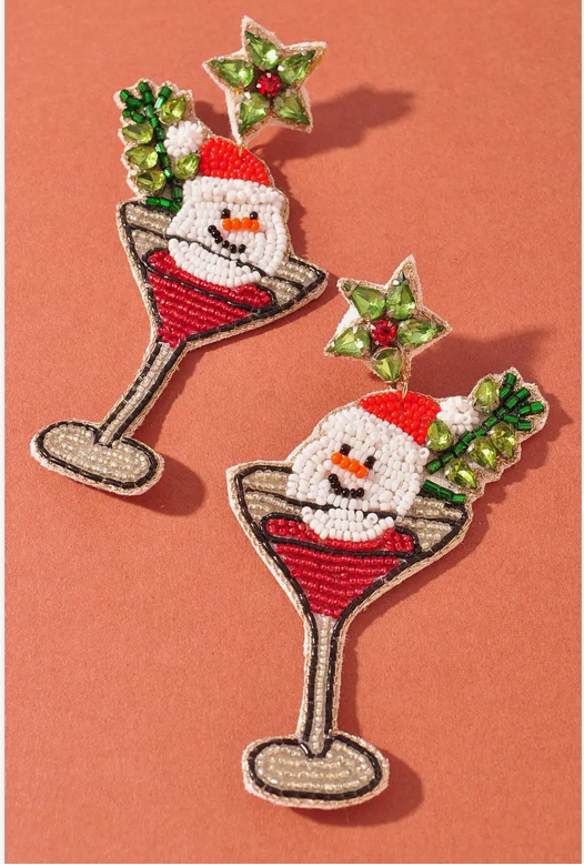 Christmas Cocktail Earrings