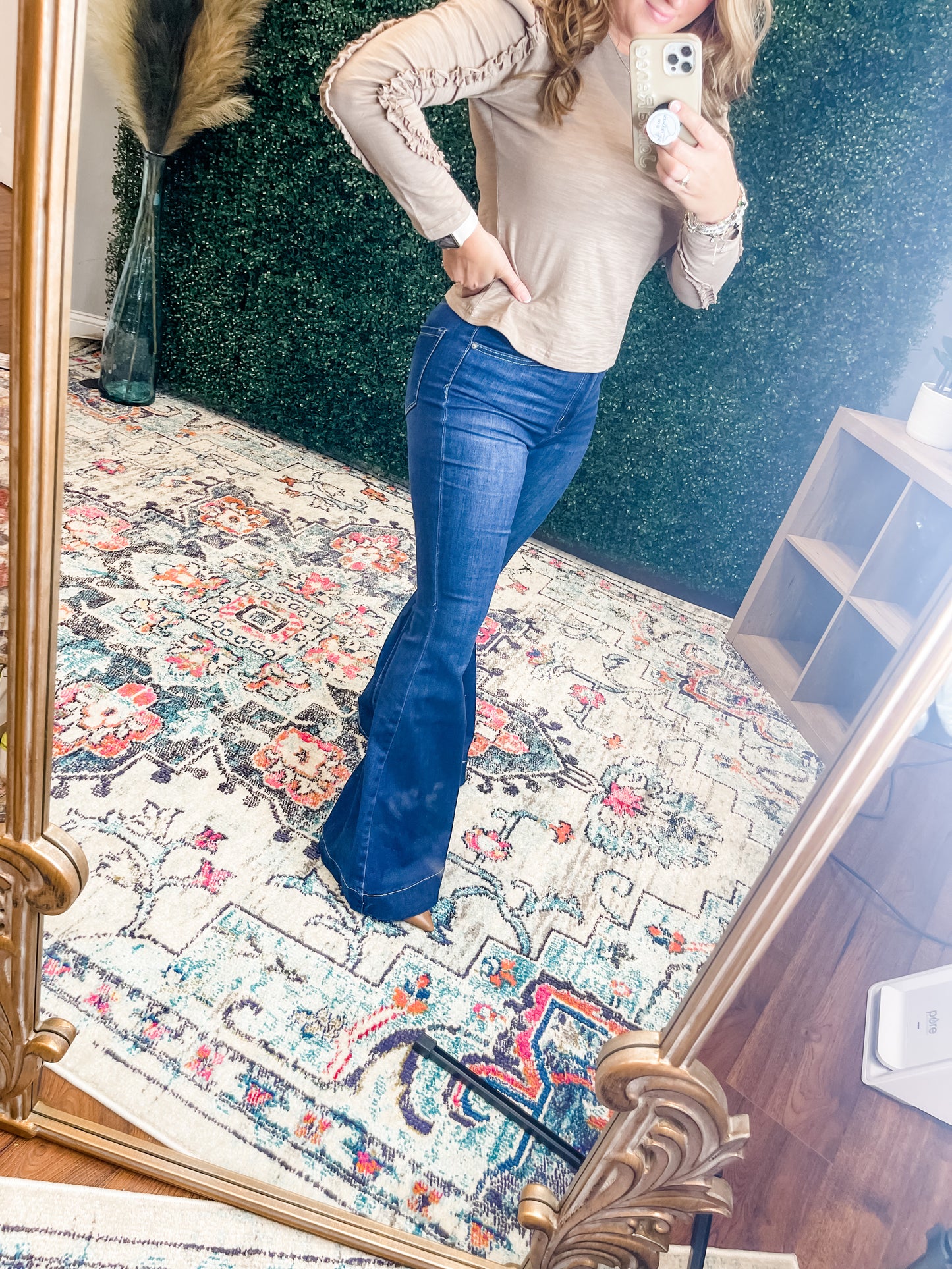 Kan Can High Rise Flare Jeans