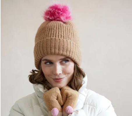 Knitted Pom Hat